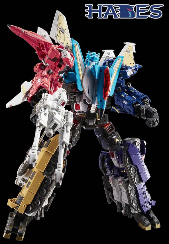 Colorful teal pink orange yellow beast robots displayed Colorful teal pink orange yellow beast robots displayed