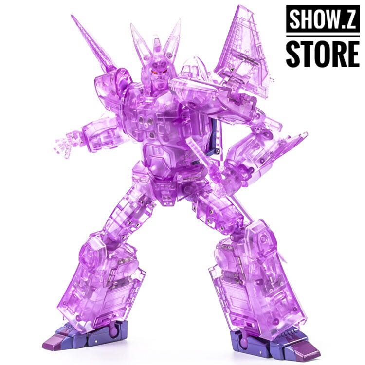 XTransbots MX-III Eligos purple translucent robot with spikes XTransbots MX-III Eligos purple translucent robot with spikes