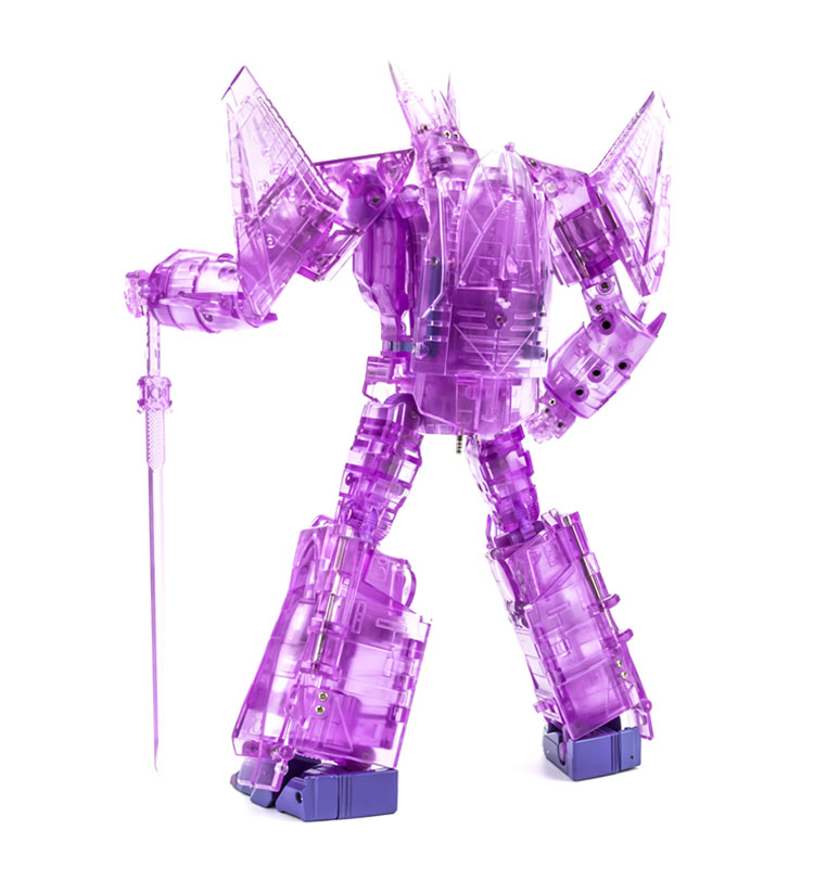 Purple Cyclonus clear plastic figure with full accessory set Purple Cyclonus clear plastic figure with full accessory set