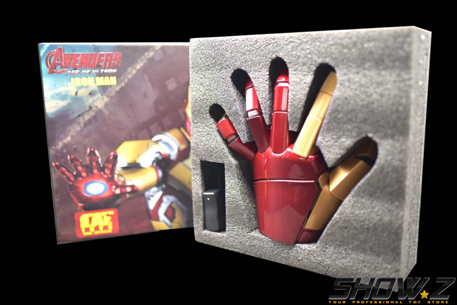 Movie accurate Iron Man hand armor with functional LED display Movie accurate Iron Man hand armor with functional LED display