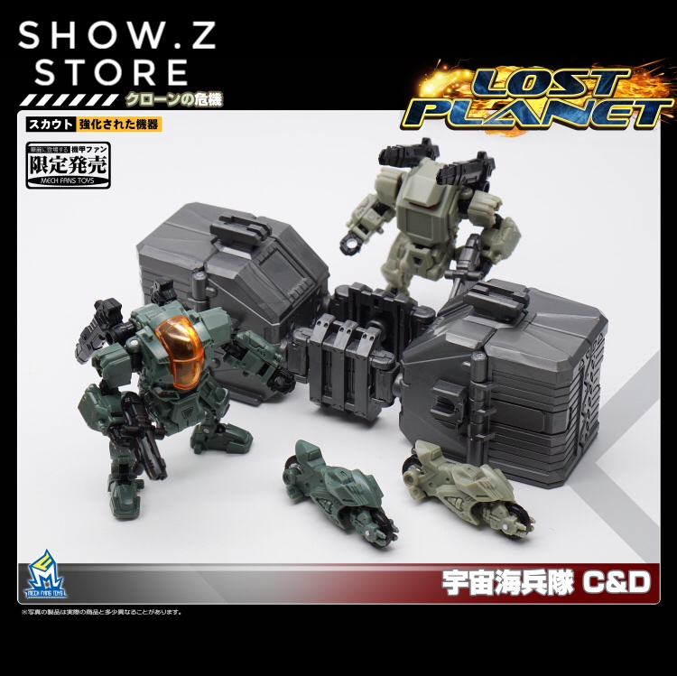 MechFansToys Lost Planet powered suit DA08C and DA09D Diaclone dual mecha set MechFansToys Lost Planet powered suit DA08C and DA09D Diaclone dual mecha set