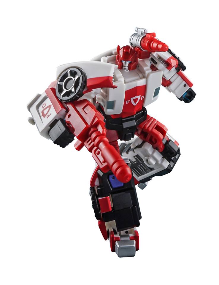 red robot in dynamic action stance red robot in dynamic action stance