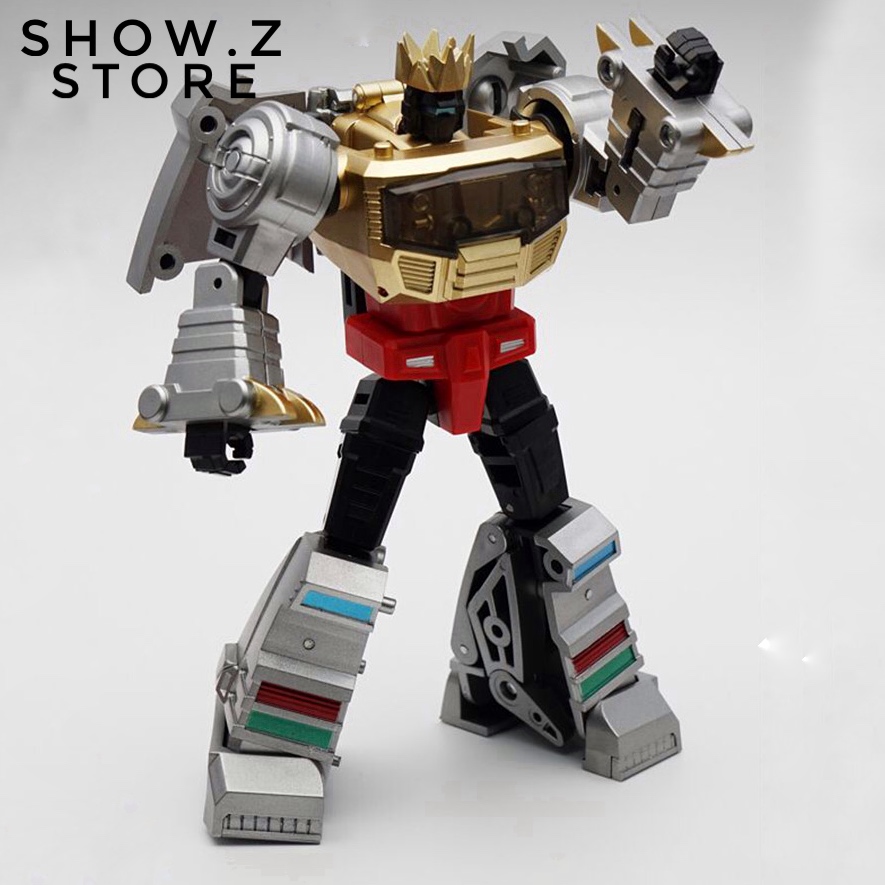 MechFansToys MF25 Grimlock robot with gold chest and black legs MechFansToys MF25 Grimlock robot with gold chest and black legs