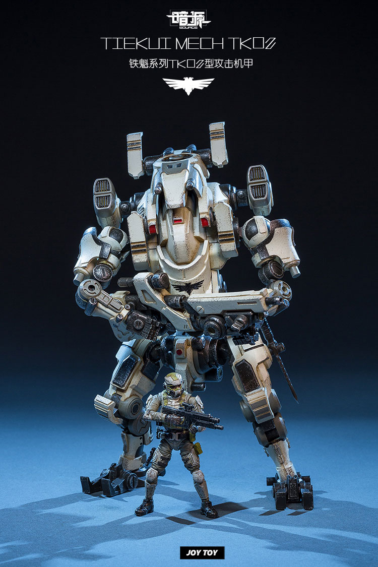 JoyToy Acid Rain Mecha TK02 Tiekui rear quarter view armored upper back JoyToy Acid Rain Mecha TK02 Tiekui rear quarter view armored upper back