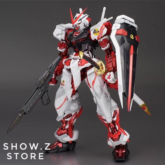 Metal Club red frame Gundam with rifle and sword weapons Metal Club red frame Gundam with rifle and sword weapons