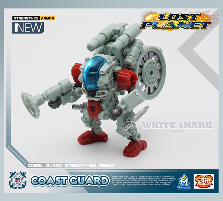 Lost Planet Coast Guard CG01 White Shark robot Lost Planet Coast Guard CG01 White Shark robot