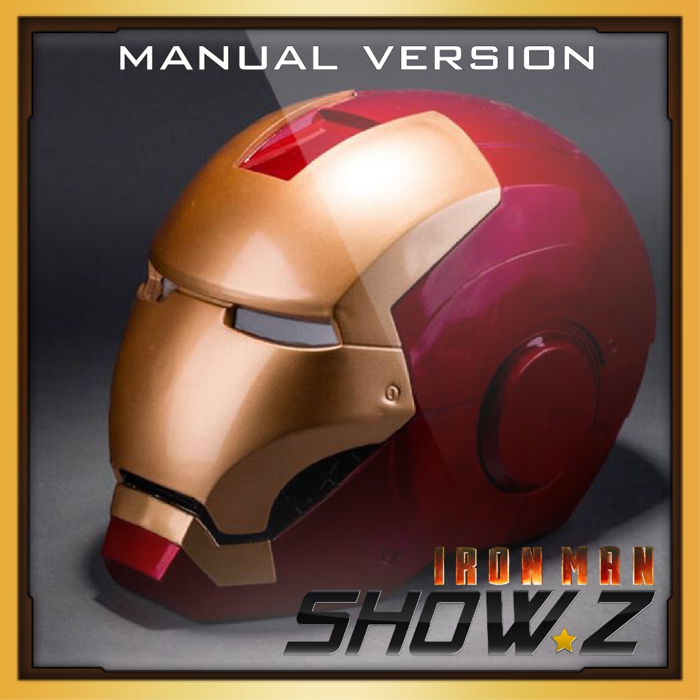 Iron Man Mark 3 helmet MK3 manual version gold and red Iron Man Mark 3 helmet MK3 manual version gold and red