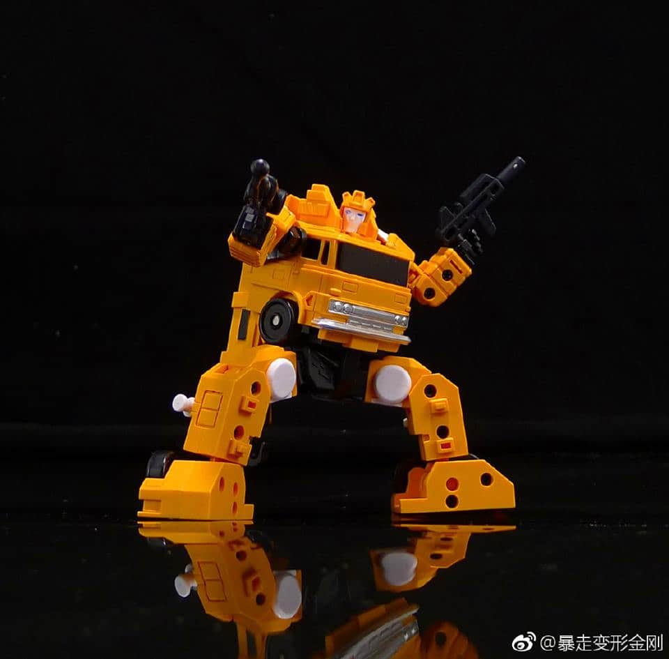 Robot in robot mode with grappling claw weapon Robot in robot mode with grappling claw weapon
