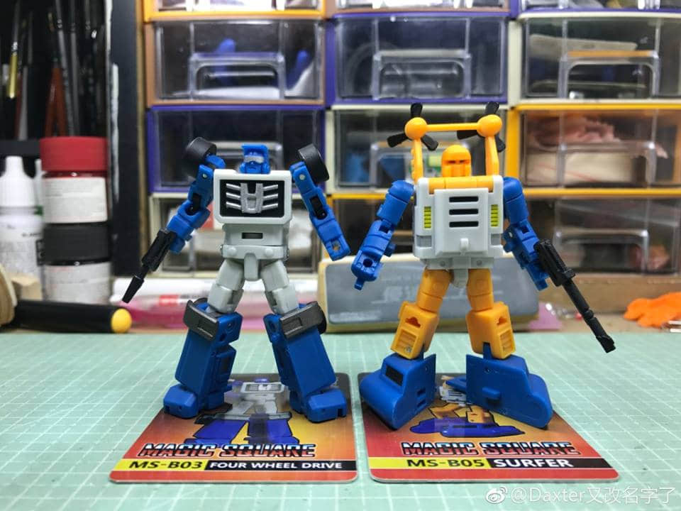 Articulated figures showing vehicle to robot conversion mode Articulated figures showing vehicle to robot conversion mode