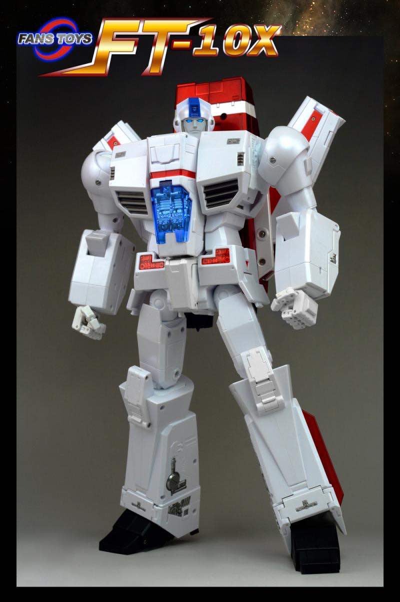 FansToys Phoenix Jetfire full height figure with dramatic lighting FansToys Phoenix Jetfire full height figure with dramatic lighting