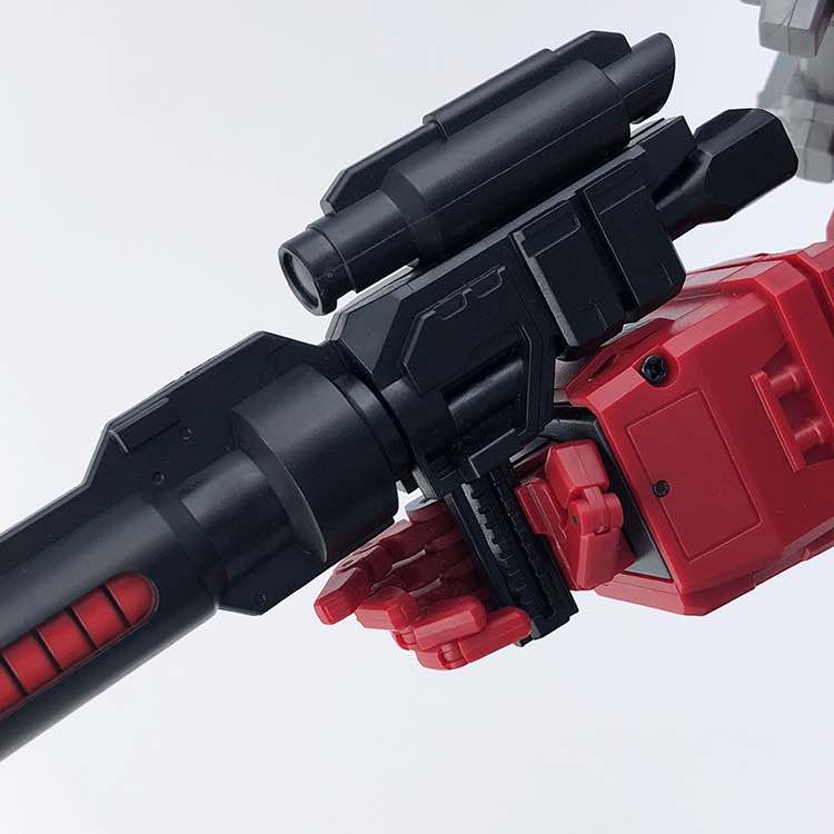 Multiple articulated hand replacements in crimson red plastic color Multiple articulated hand replacements in crimson red plastic color