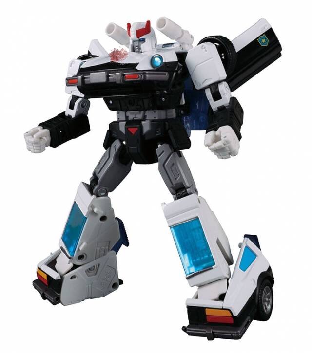 Detailed white blue mecha with extended arm cannon weapon Detailed white blue mecha with extended arm cannon weapon