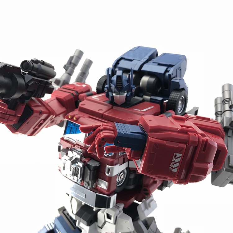Three red robotic articulated hand upgrade pieces with ball joints Three red robotic articulated hand upgrade pieces with ball joints