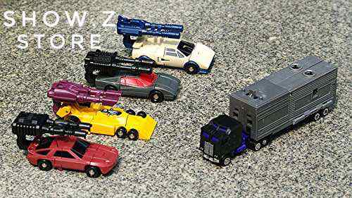 Five individual Stunticon figures in different color schemes Five individual Stunticon figures in different color schemes