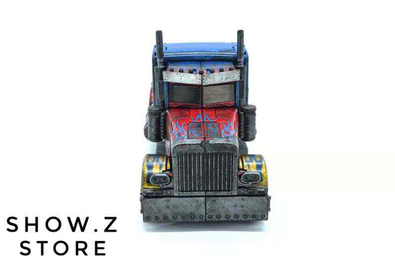 BC-01 truck mode front view showing blue and red design BC-01 truck mode front view showing blue and red design