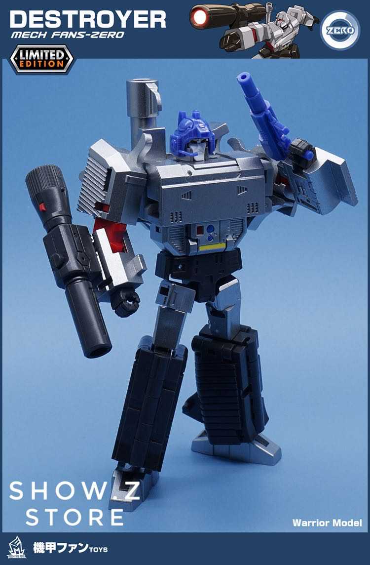 Robot in dynamic action stance with purple energy orb effect Robot in dynamic action stance with purple energy orb effect