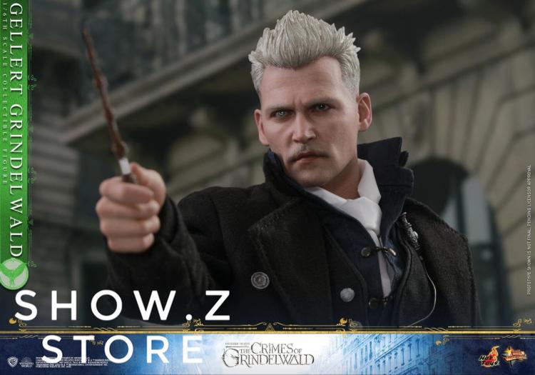Grindelwald full figure with staff in urban setting Grindelwald full figure with staff in urban setting