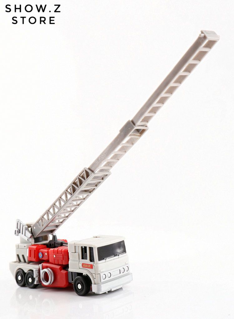 Fire truck in alternate form showing detailed vehicle design Fire truck in alternate form showing detailed vehicle design