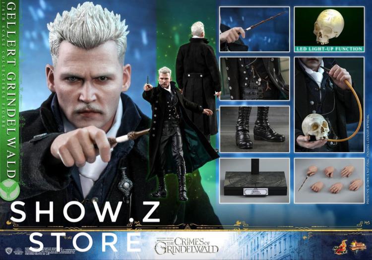 Grindelwald head portrait with silver hair styling Grindelwald head portrait with silver hair styling