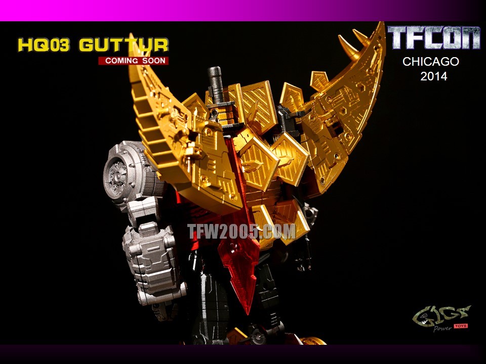 Gigapower HQ-03 Guttur golden horns beast transformation Gigapower HQ-03 Guttur golden horns beast transformation