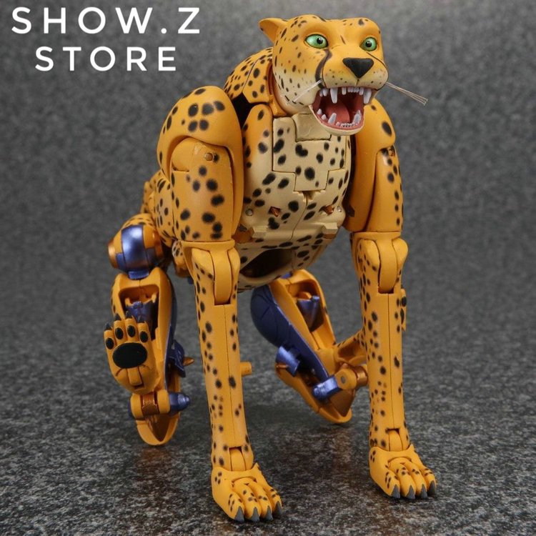 Yellow beast mode cheetah figure with extended limbs visible Yellow beast mode cheetah figure with extended limbs visible