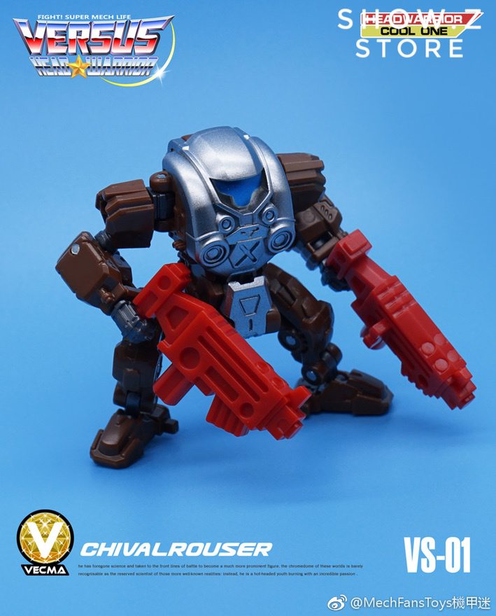 Red and white transformer robot with dual arm cannons Red and white transformer robot with dual arm cannons