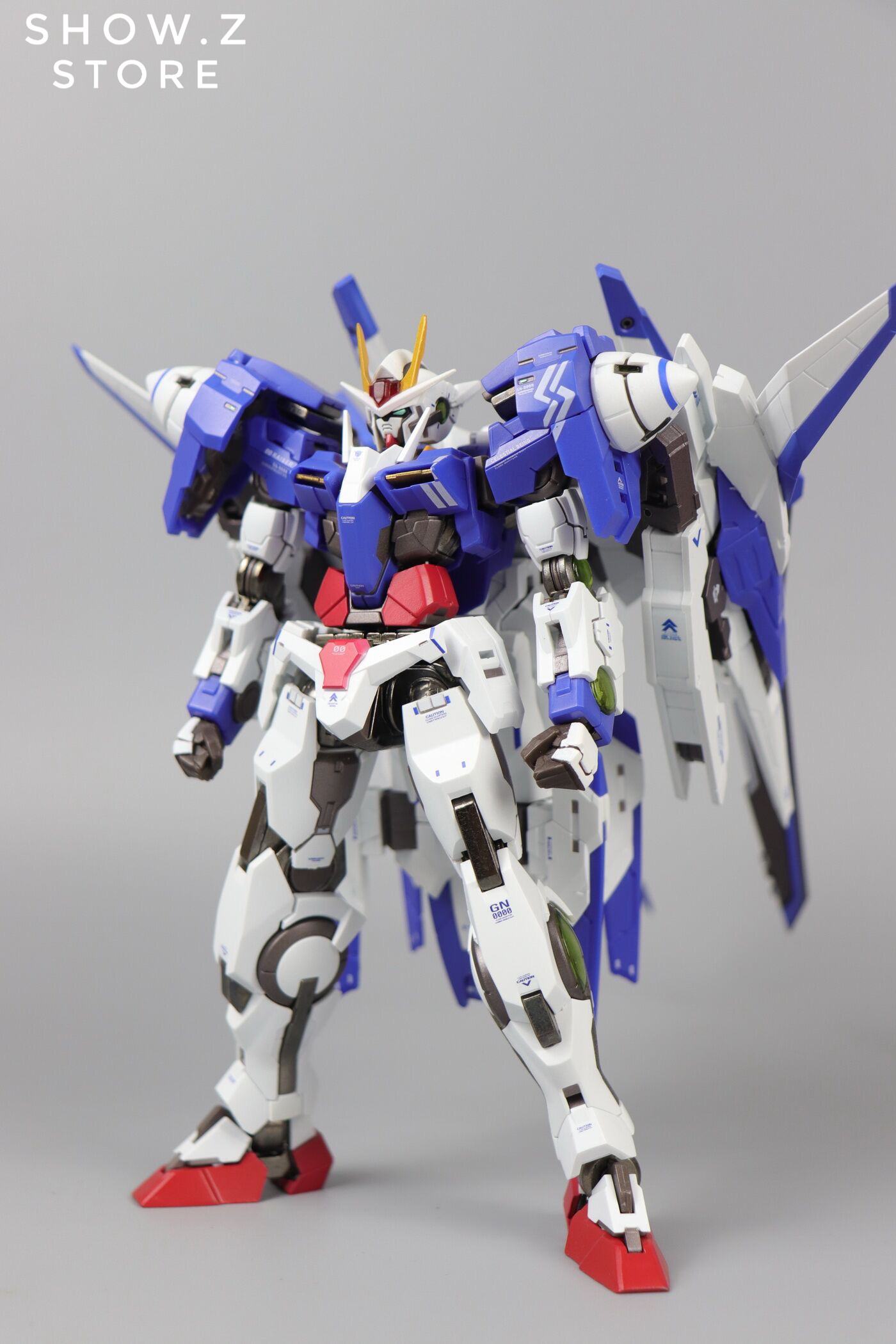 XN Raiser gundam holding dual weapons in tactical stance XN Raiser gundam holding dual weapons in tactical stance