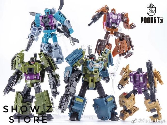 Bruticus combiner robot formed from five figures Bruticus combiner robot formed from five figures