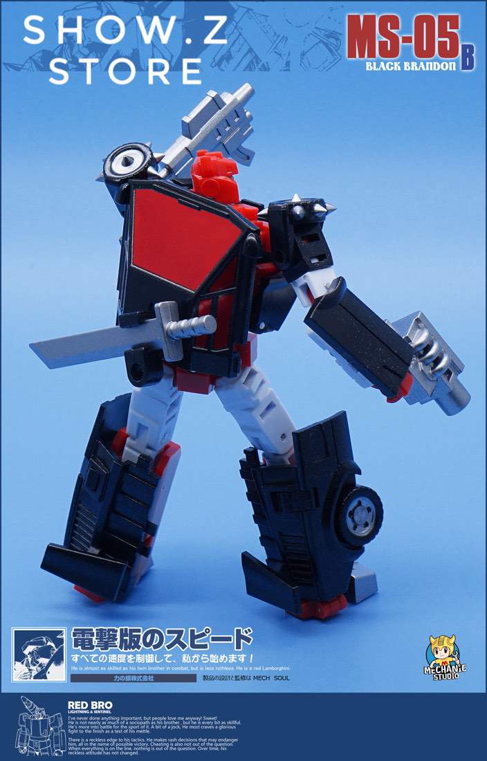 MechFansToys MS-05B Black Brandon G2 Sideswipe transformation robot display photo MechFansToys MS-05B Black Brandon G2 Sideswipe transformation robot display photo