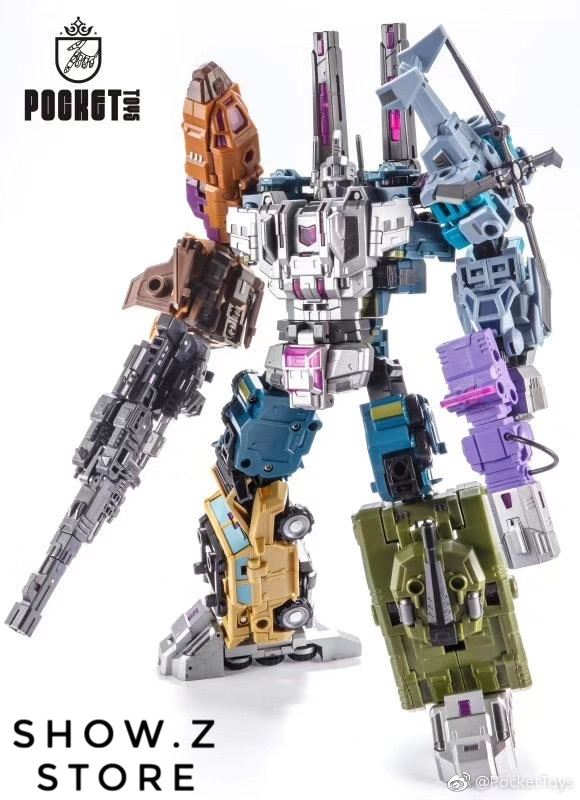 Bruticus with all five combined robot forms shown Bruticus with all five combined robot forms shown