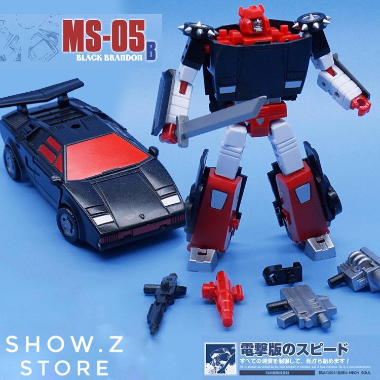 MechFansToys MS-05B Black Brandon G2 Sideswipe red white blue robot figure MechFansToys MS-05B Black Brandon G2 Sideswipe red white blue robot figure
