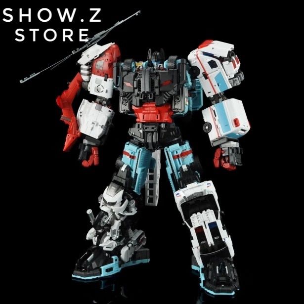 MakeToys MT MTCM-04 Guardia Defensor helicopter robot white red MakeToys MT MTCM-04 Guardia Defensor helicopter robot white red
