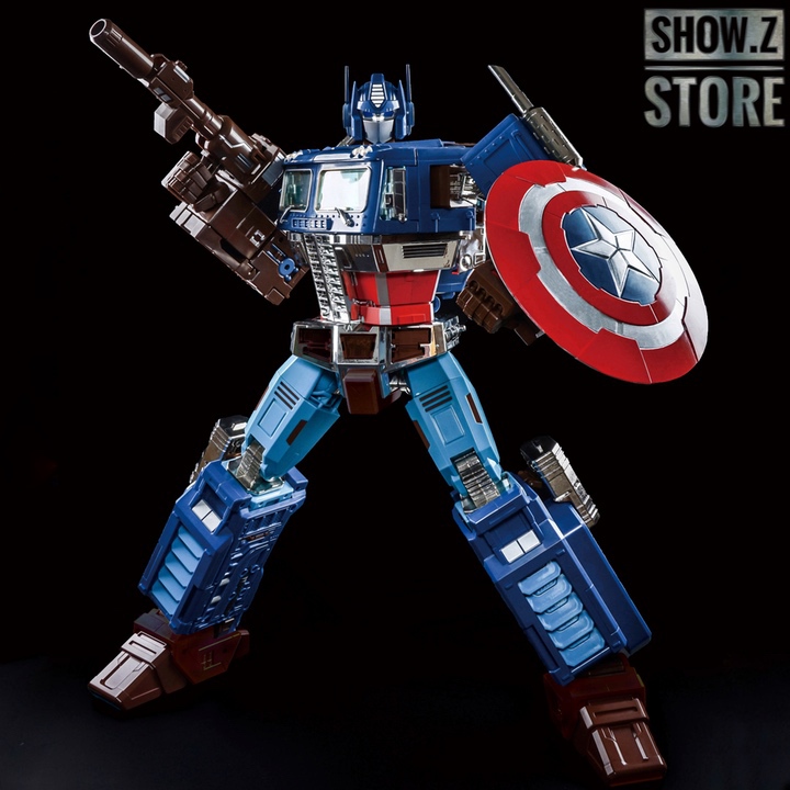 LW-01A holding shield weapon in combat ready pose LW-01A holding shield weapon in combat ready pose