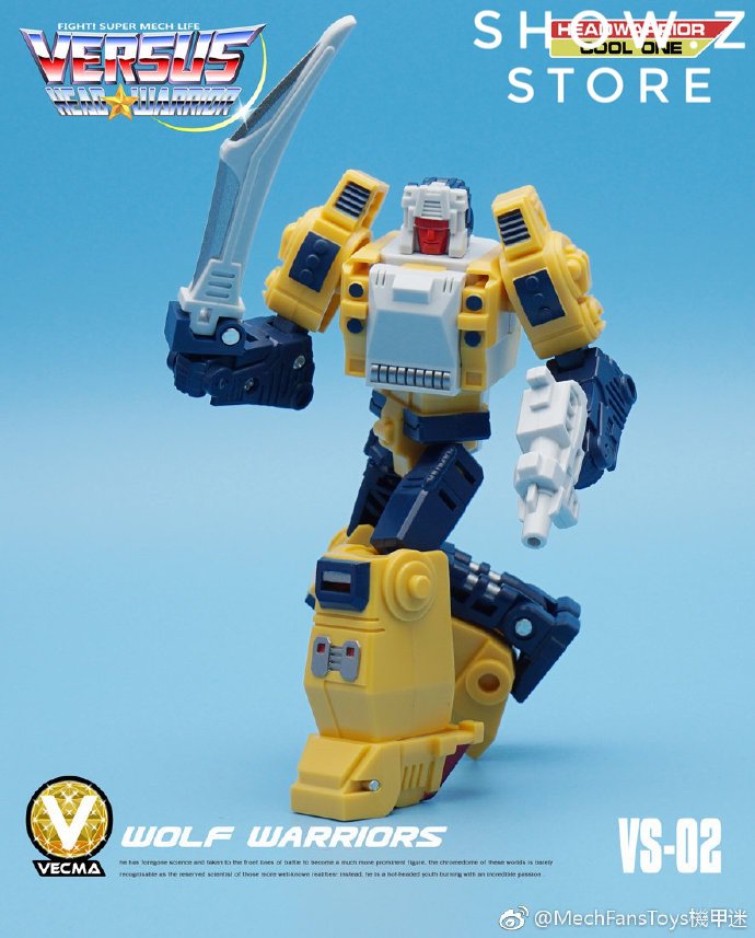 MechFansToys VECMA VS-02 Weirdwolf collectible transformer figure dynamic stance MechFansToys VECMA VS-02 Weirdwolf collectible transformer figure dynamic stance