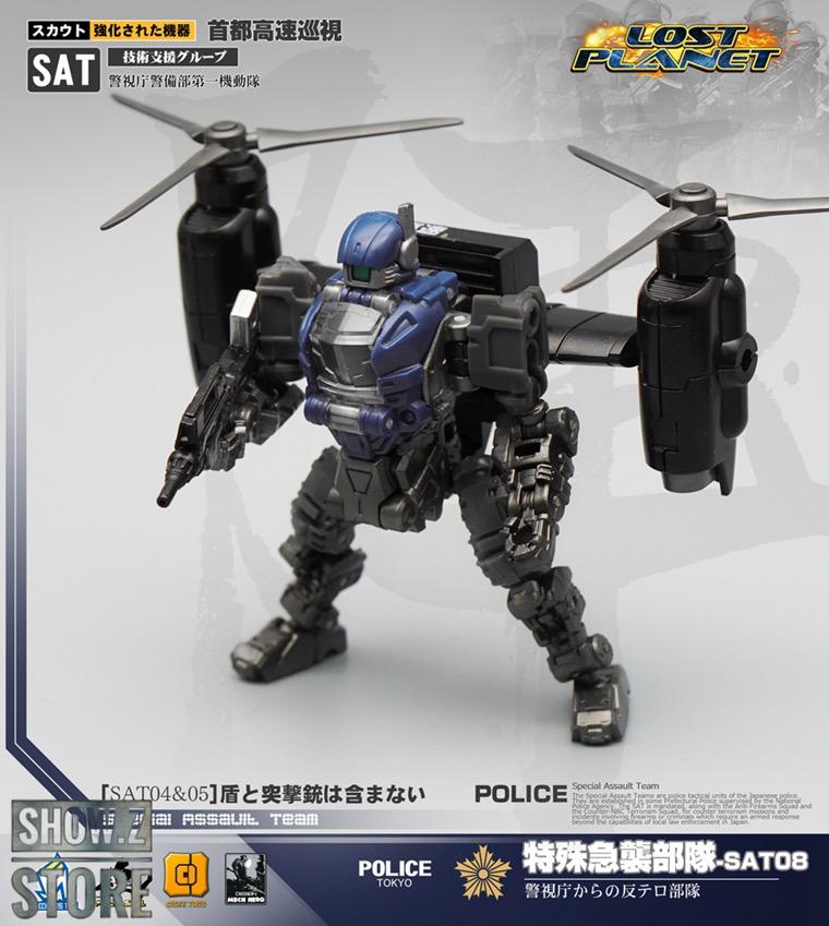 Police mech team set with detailed transformation capabilities Police mech team set with detailed transformation capabilities