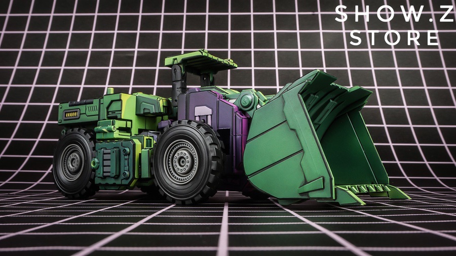 Constructor vehicle mode lime green construction loader bucket excavator Constructor vehicle mode lime green construction loader bucket excavator