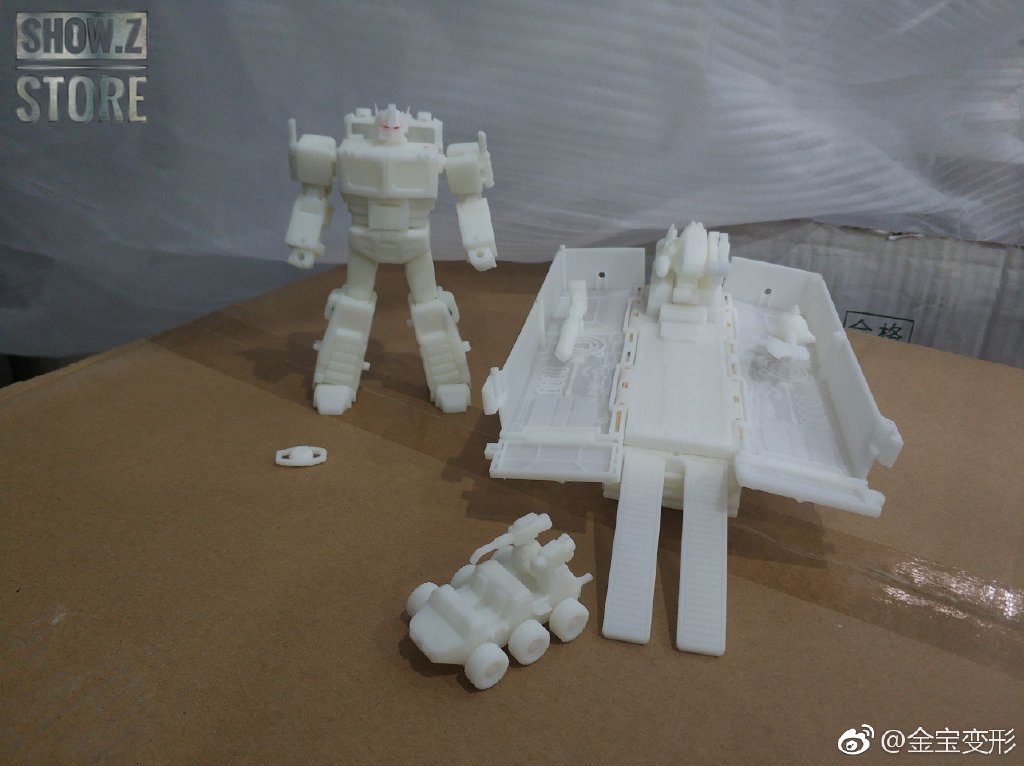 Detailed Optimus Prime robot showing transformation engineering features Detailed Optimus Prime robot showing transformation engineering features