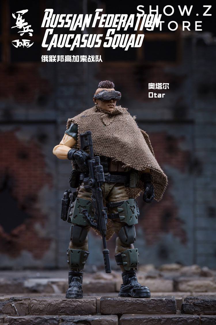JoyToy Acid Rain Russian Federation Caucasus soldier Reza firing assault weapon JoyToy Acid Rain Russian Federation Caucasus soldier Reza firing assault weapon