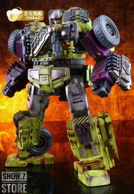 Yellow purple robot with flaming background battle scene Yellow purple robot with flaming background battle scene