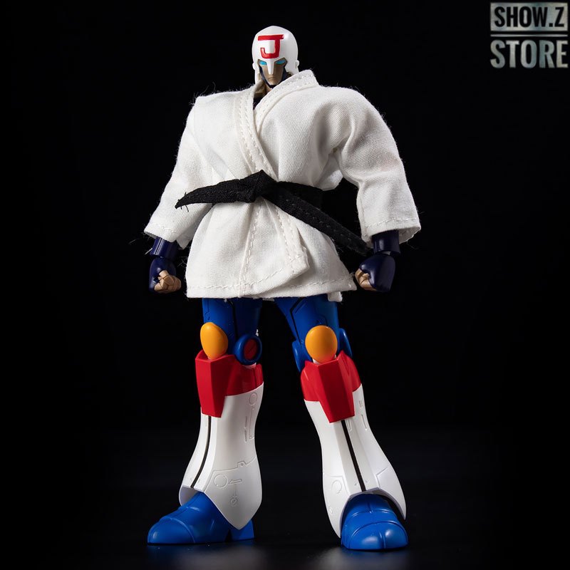 Dynamic action pose of martial arts robot figure Dynamic action pose of martial arts robot figure