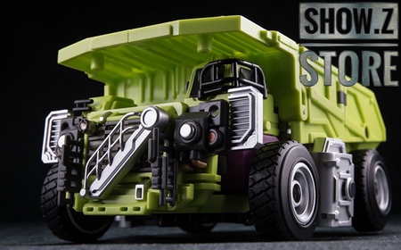 Detailed yellow and purple truck robot assembly model Detailed yellow and purple truck robot assembly model