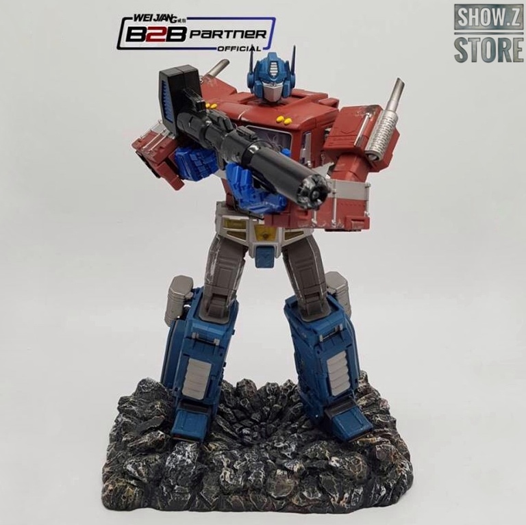 Weijiang B2B Partner red blue Optimus Prime battle robot figure Weijiang B2B Partner red blue Optimus Prime battle robot figure