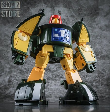 Robot from side angle showing transformation details Robot from side angle showing transformation details