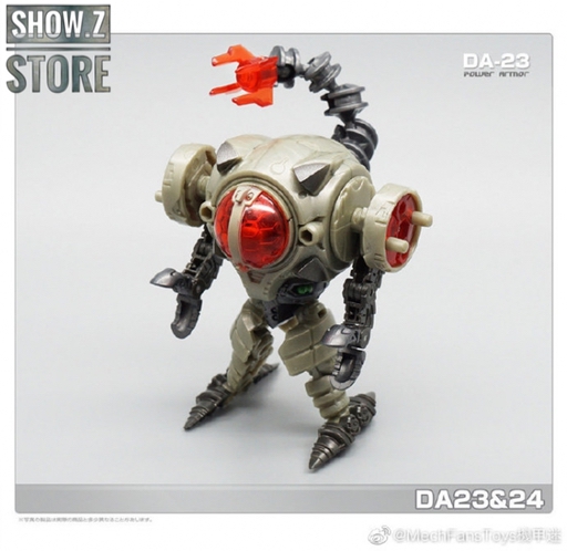 Power Suit DA-23 blue energy weapon action pose Power Suit DA-23 blue energy weapon action pose