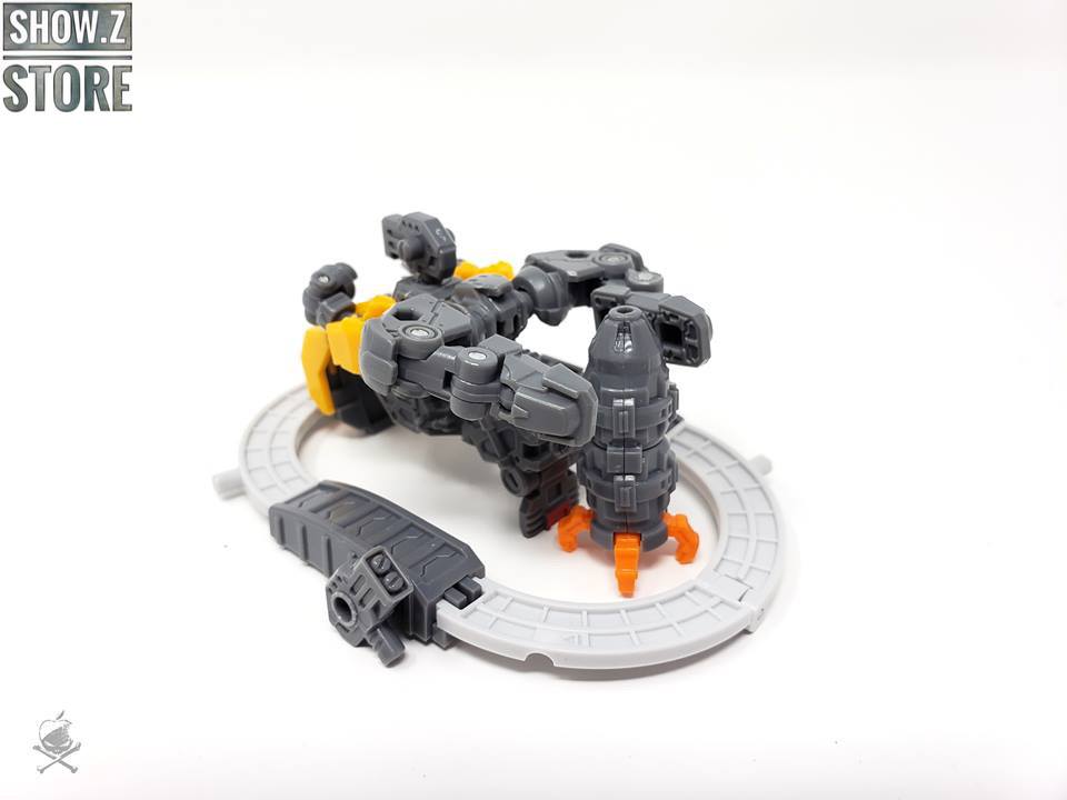 MechFansToys small robot figure with launcher accessories display MechFansToys small robot figure with launcher accessories display
