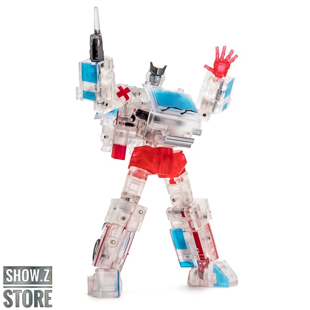 NewAge H8T Miller Ratchet clear plastic miniature with red and white colors NewAge H8T Miller Ratchet clear plastic miniature with red and white colors
