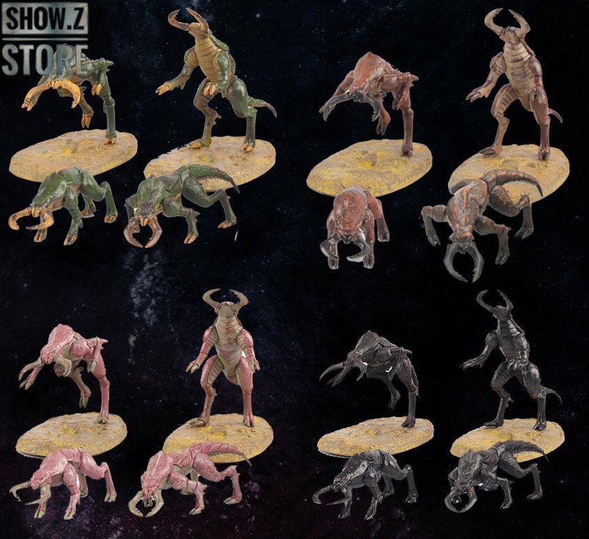 Rihio Multiabyss complete set with multiple posed alien creatures Rihio Multiabyss complete set with multiple posed alien creatures