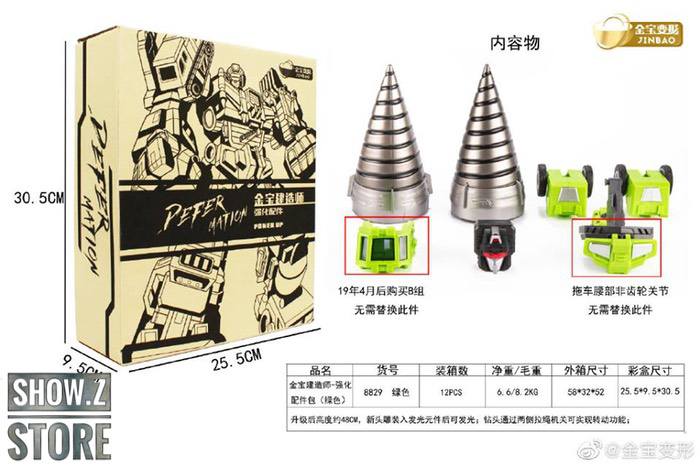 JinBao upgrade kit for oversized Devastator Gravity Builder yellow lime JinBao upgrade kit for oversized Devastator Gravity Builder yellow lime