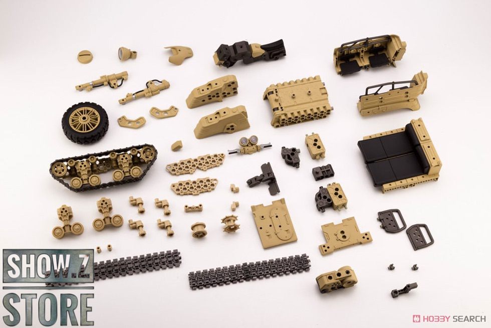 Component and parts layout with crawler tracks Component and parts layout with crawler tracks