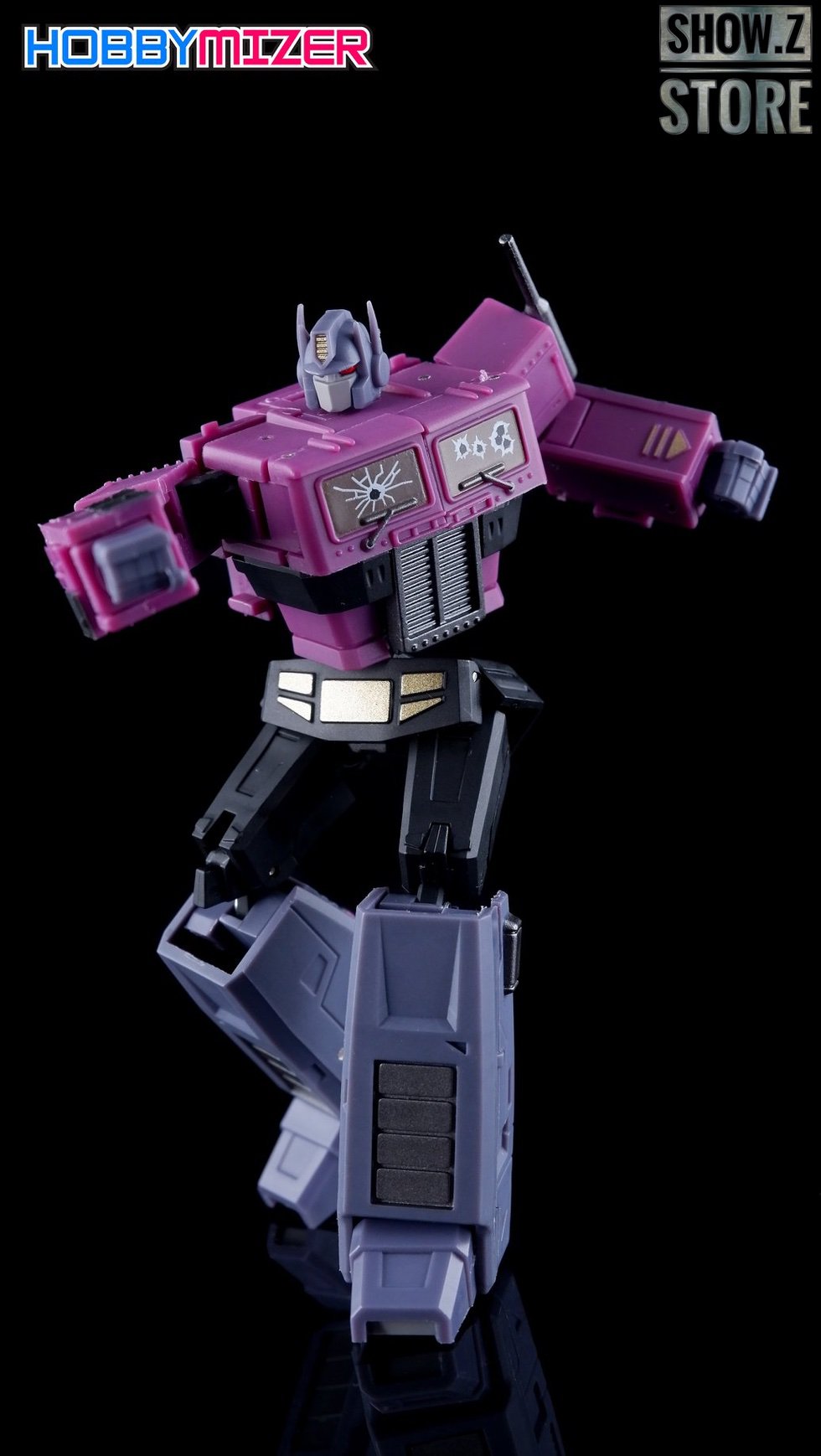 Sai Star Commander in vibrant pink transformation robot Sai Star Commander in vibrant pink transformation robot